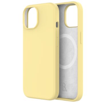B.Safe Magnetic Silicon Case Yellow - etui iPhone 15/14/13