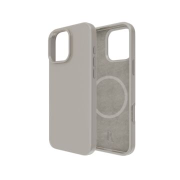 B.Safe Magnetic Silicon Naturalny tytan - etui iPhone 16 Pro Max