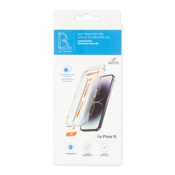 B.Safe Tempered Glass Full iPhone 16 - szkło ochronne z aplikatorem