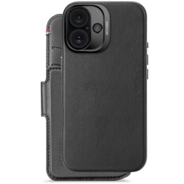 Decoded Leather Detachable Wallet Magsafe Czarny - etui iPhone 16