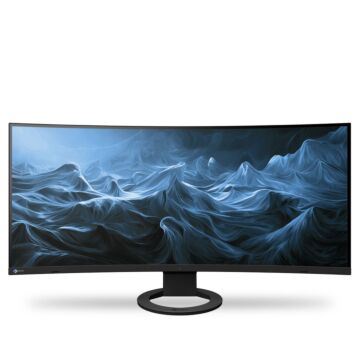 EIZO EV3895-BK  - ultraszeroki monitor z zakrzywionym ekranem, z USB-C i kartą sieciową (czarny)