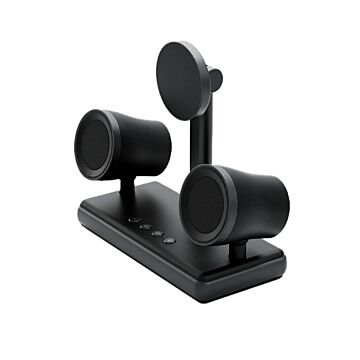 Energea Magaudio Stand 2w1 Qi2 z głośnikami stereo grafitowy - ładowarka indukcyjna