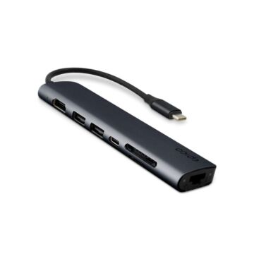 Epico 7in1 Aluminium Hub 8K szary - przejściówka USB-C