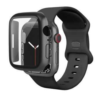 Epico Glass Case Black - etui Apple Watch 45 mm