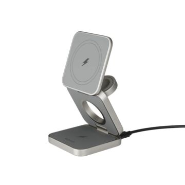 Epico UltraBase EF45 3in1 Foldable Wireless Charging Stand tytan - ładowarka bezprzewodowa