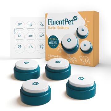 FluentPet Basic Buttons - zestaw 4 przycisków do komunikacji z psem / kotem