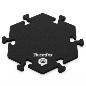 FluentPet HexTile Compact czarna - piankowa mata do przycisków