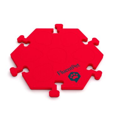 FluentPet HexTile Compact czerwona - piankowa mata do przycisków