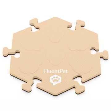 FluentPet HexTile Compact jasno beżowa - piankowa mata do przycisków