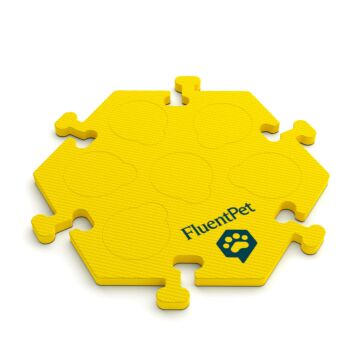 FluentPet HexTile Compact żółta - piankowa mata do przycisków