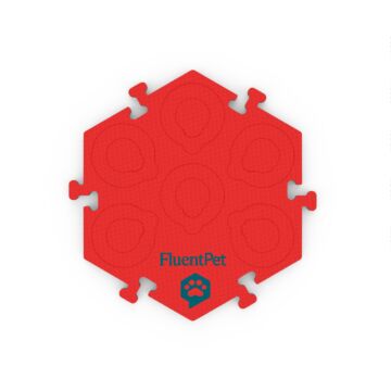 FluentPet HexTile Flex czerwona - piankowa mata do przycisków