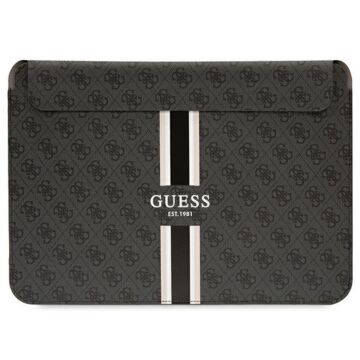 Guess 4G Sleeve With Printed Stripes Black - pokrowiec MacBook 16"