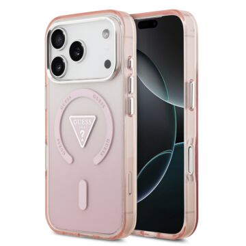 Guess IML Gradient MagSafe różowy - etui iPhone 17 Pro