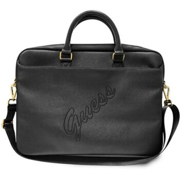 Guess Saffiano Script Black - torba dla MacBooka 15"
