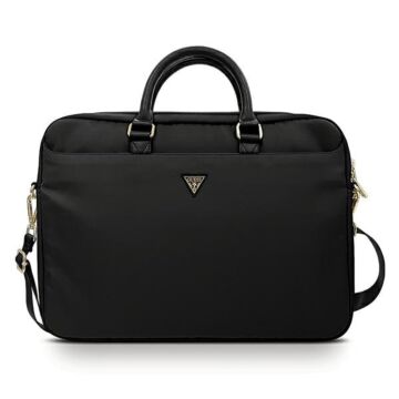 Guess Triangle Logo Nylon Black - Torba do Macbook 16&quot;
