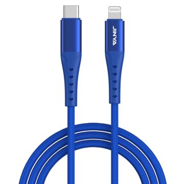 JINYA TechLink 1M USB-C Lightning Blue - kabel lightning