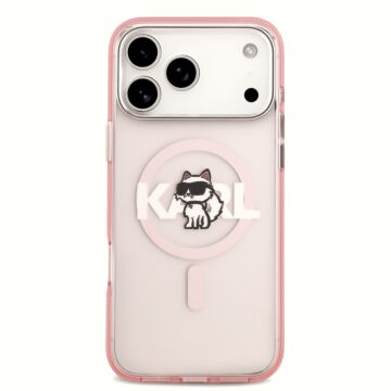 Karl Lagerfeld IML Choupette Sketch MagSafe różowy - etui iPhone 17 Pro Max