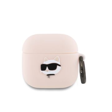 Karl Lagerfeld Silicone Choupette Head 3D różowy - etui AirPods 4