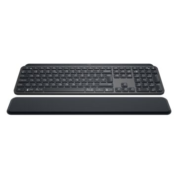 Logitech MX Keys Plus Advanced Wireless Illuminated Keyboard with Palm Rest Graphite - klawiatura