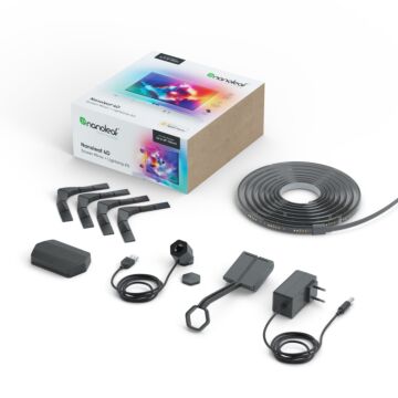 Nanoleaf 4D TV Screen Mirror Lightstrips Starter Kit - system inteligentnego podświetlenia ekranu TV do 85'' (kamera, 5.2m taśmy LED)