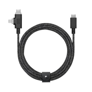 Native Union Belt Cable Pro 240W USB-C to USB-C i Lightning Czarny - kabel USB-C