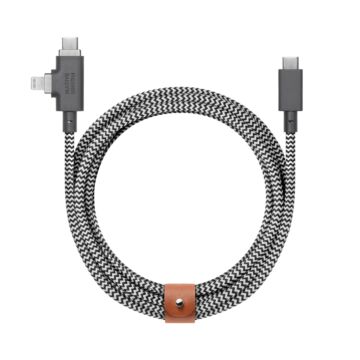 Native Union Belt Cable Pro 240W USB-C to USB-C i Lightning Zebra - kabel USB-C