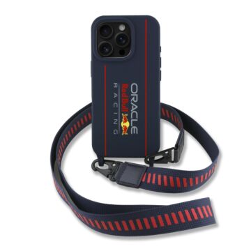Red Bull Silicone Strap and Vertical Logo MagSafe granatowy - etui iPhone 16 Pro Max