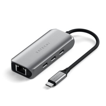 Satechi 4-in-1 USB-C Hub with Ethernet - przejściówka USB-C