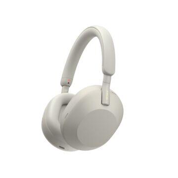 Sony WH-1000XM5 Noise Cancelling White - Słuchawki wok&oacute;łuszne