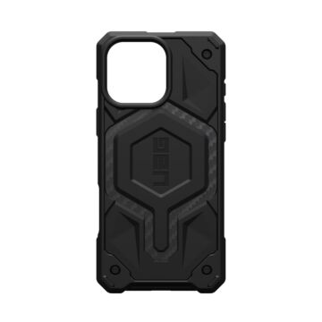 UAG Monarch Pro Magsafe Bundle Carbon - etui iPhone 16 Pro Max oraz podstawka Magnetic Ring Stand (fiber/black)