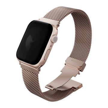 UNIQ Dante Pro Stainless Stell Rożowy - pasek Apple Watch 40/41/42 mm