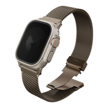 UNIQ Dante Pro Stainless Stell Złoty - pasek Apple Watch 44/45/46/49 mm