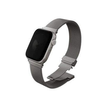 UNIQ Dante Pro tytanowy srebrny - pasek Apple Watch 42/41/40mm