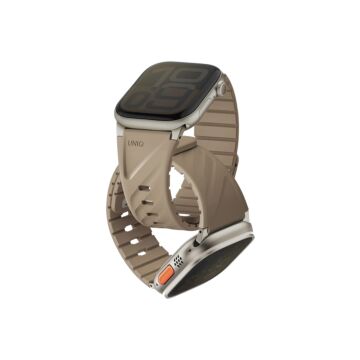 UNIQ Fluo Magnetic beżowy - pasek Apple Watch 49/46/45/44/42/41/40mm