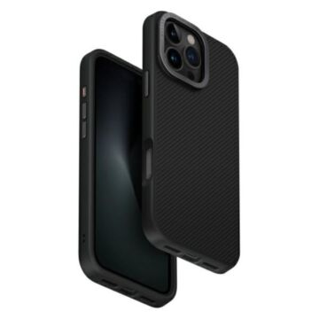 UNIQ Keva Max Czarny - etui iPhone 16 Pro Max