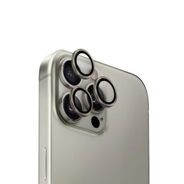 UNIQ Optix Aluminium Camera Lens Szary - szkło ochronne na kamerę iPhone 16 Pro/16 Pro Max