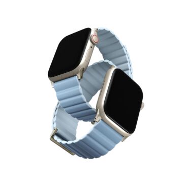 UNIQ Revix Premium Edition Reversible Magnetic biało niebieski - pasek Apple Watch 38/40/41mm