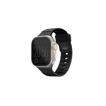UNIQ Stride Czarny - pasek Apple Watch 42/44/45/49 mm