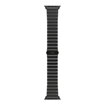 UNIQ Strova Stainless Stell Black - pasek dla Apple Watch 42/44/45 mm