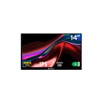 Verbatim 14" Full HD 1080p czarny - Monitor przenośny
