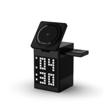 Vinnic Spickard 5-in-1 Wireless Charging Dock - ładowarka indukcyjna z zegarkiem i głośnikiem