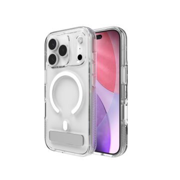 ZAGG Crystal Palace Snap KS - etui z podstawką do iPhone 17 Pro kompatybilne z MagSafe N (clear)