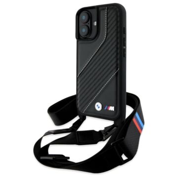 BMW M Carbon Stripe Strap czarny - etui iPhone 16 Plus