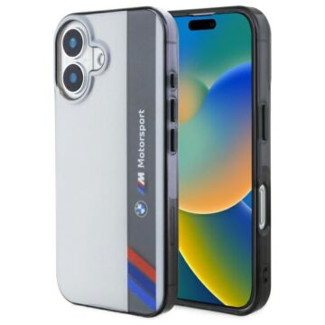 BMW Motorsport IML Vertical Stripe szary - etui iPhone 16
