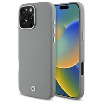 BMW Sign Full Wrapped Metal MS szary - etui iPhone 16 Pro Max