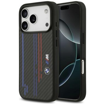 BMW M Kevlar Lines Logo MS czarny - etui iPhone 17 Pro