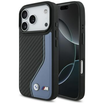 BMW M Carbon Logo MS niebieski - etui iPhone 17 Pro