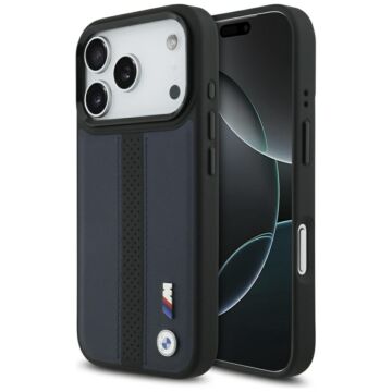 BMW M Perforated Stripe Logo MS granatowy - etui iPhone 17 Pro