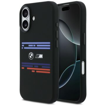 BMW M Silicon Horizontal Line MS czarny - etui iPhone 17