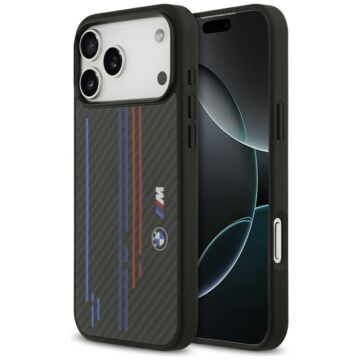 BMW M Kevlar Lines Logo MS czarny - etui iPhone 17 Pro Max